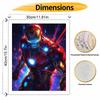 Disney Oil Painting DIY Digital Painting Iron Man Superhero Action Hero HandPainted Wall Art for Living Room and Entryway.