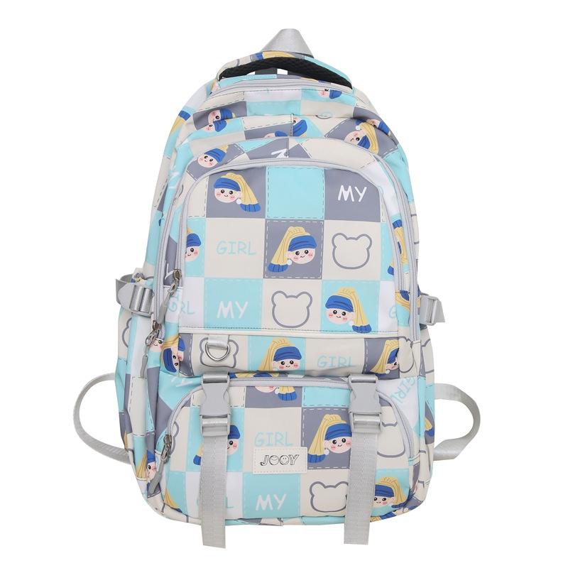 

Шкільний рюкзак для учнів молодшої школи з мультфільмом, рюкзак великої ємності, рюкзак для учнів середньої школи зелений