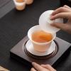 Elegant White Porcelain Kung Fu Tea Set