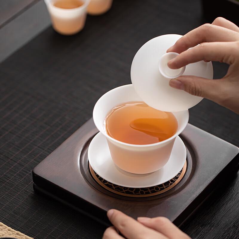 Elegant White Porcelain Kung Fu Tea Set