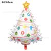 Christmas Balloons Special-Shaped Aluminum Film Balloons Santa Claus Merry Christmas Arrangements Christmas Eve Decorations
