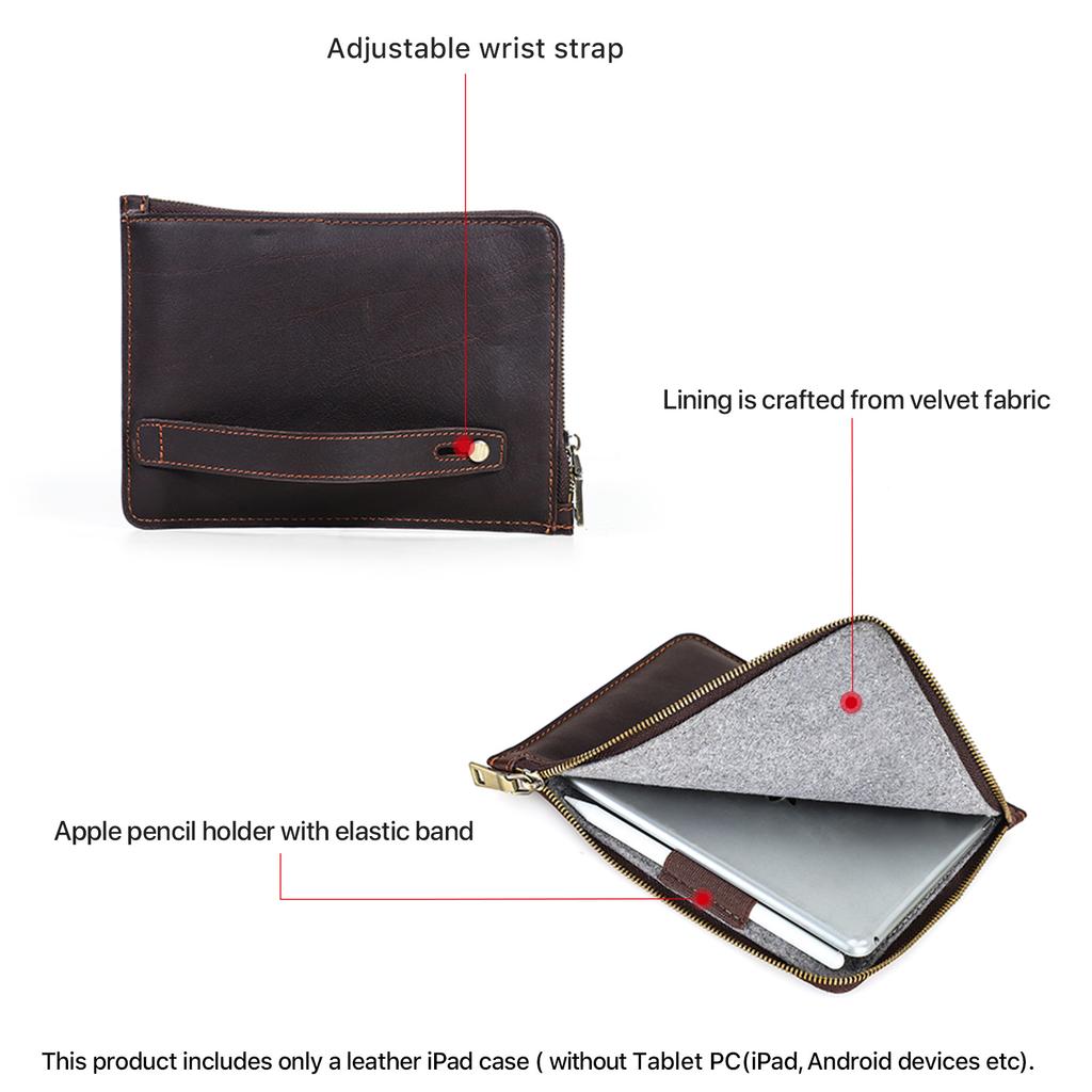Étui en Cuir Véritable pour iPad Mini A17 Pro Housse pour iPad Mini 7 6 5 4 3 2 1 8.3 /7.9 pouces Étui Samsung HUAWEI Tablette Funda