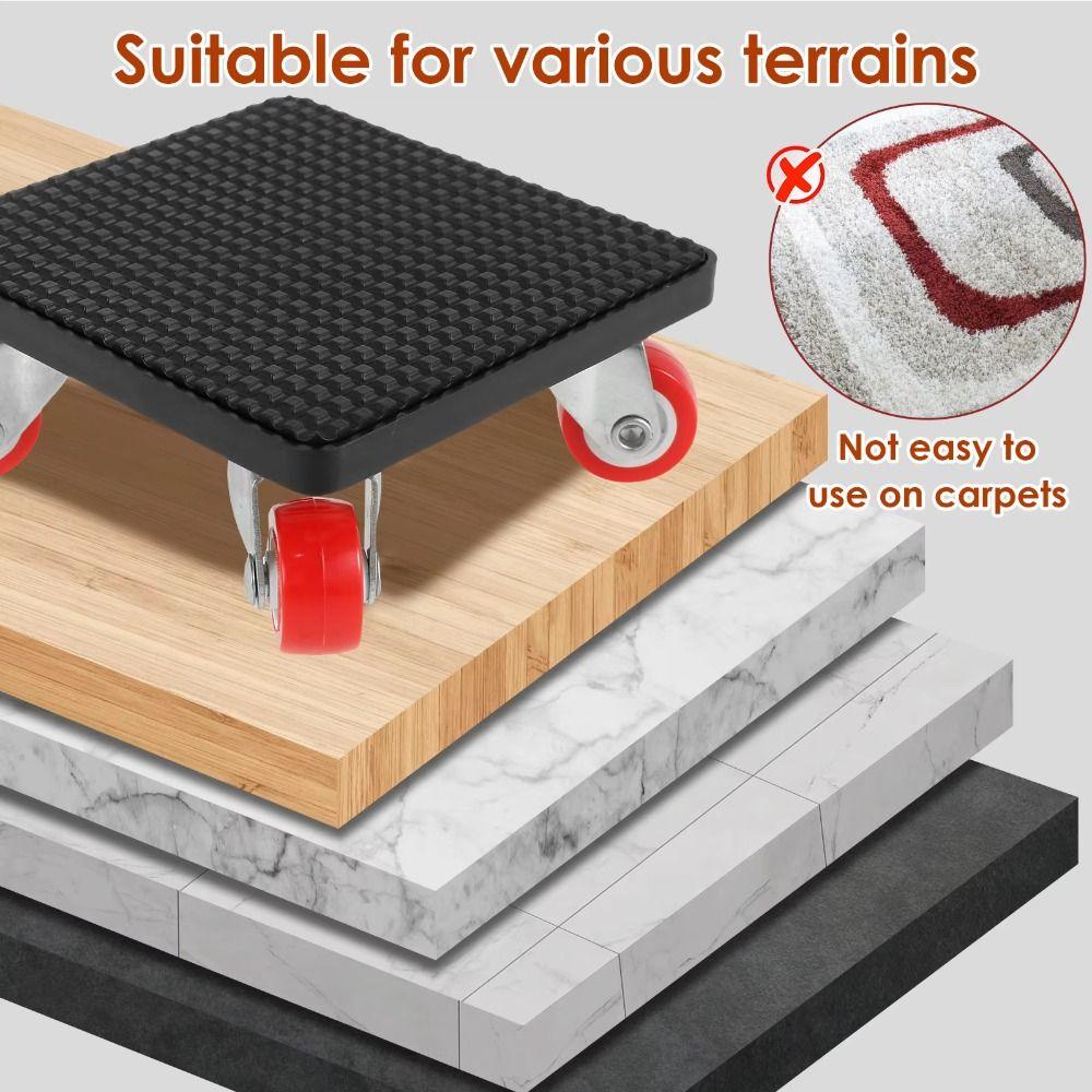 360 Degree Rotatable Furniture Lifter Heavy Duty Furniture Movers Roller Dollies  Furnishings