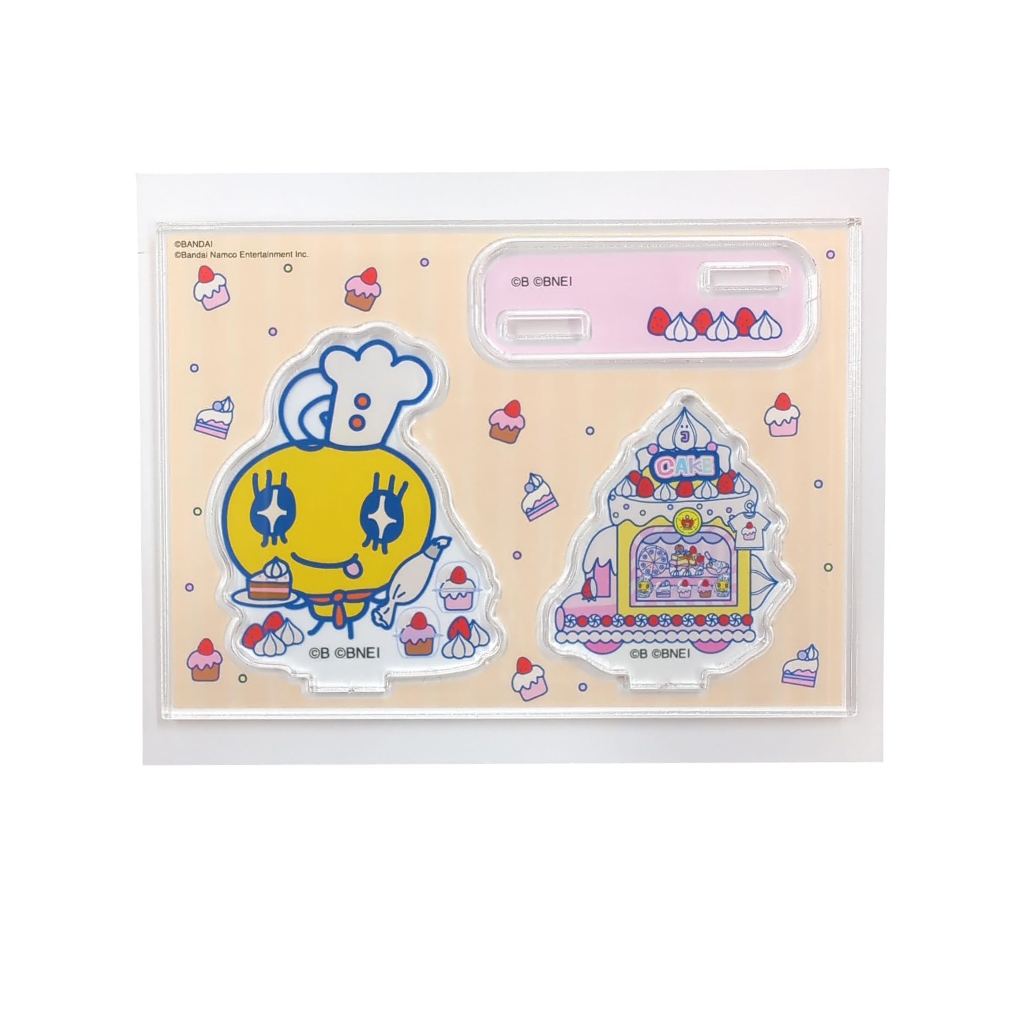 Marimo Craft Tamagotchi Petit Petit Omisecchi Series Layer Acrylic Stand Memetchi W115×H82mm / Base W55.3×H19.1mm MTMG-005