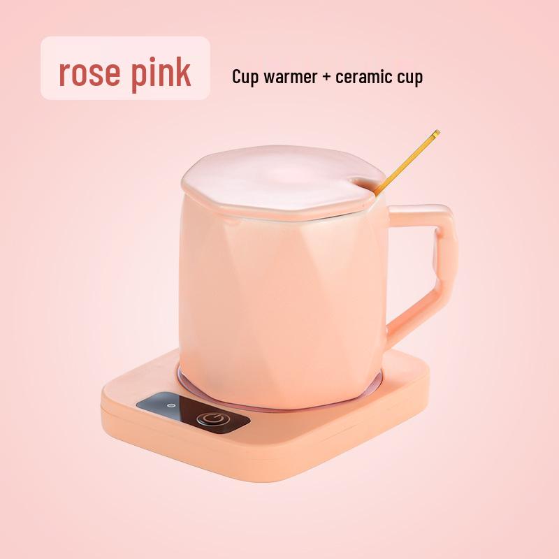 Multifunctional 55°C Constant Temperature Cup Warmer Pad for Home and Dorm Use.