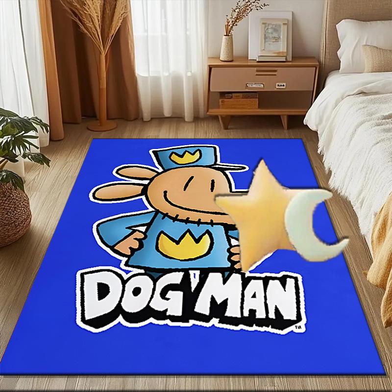 Dog Man And Friends Adventure Rug Office Floor Mat - Machine Washable for Bedroom, bedroom, livingroom, Room Decor Fan Gifts Christmas
