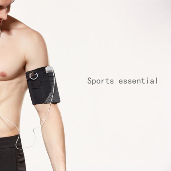 Outdoor Sport Running Jogging Cycling Reflective Elastic Phone Pouch Armband Bag