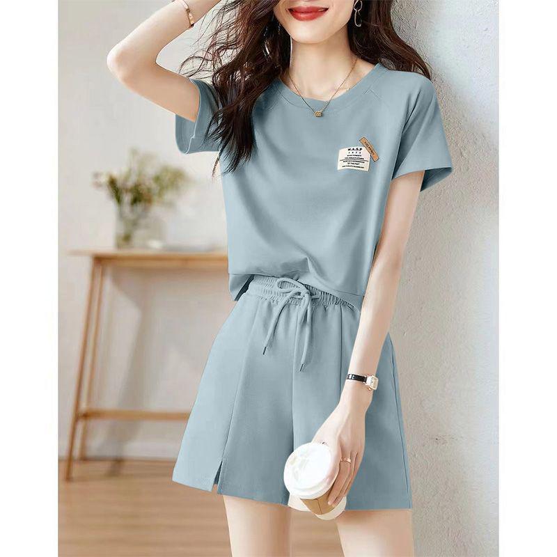 Summer Fairy Casual Shorts & Tee Set for Women - Fresh & Age-Reducing Two-Piece