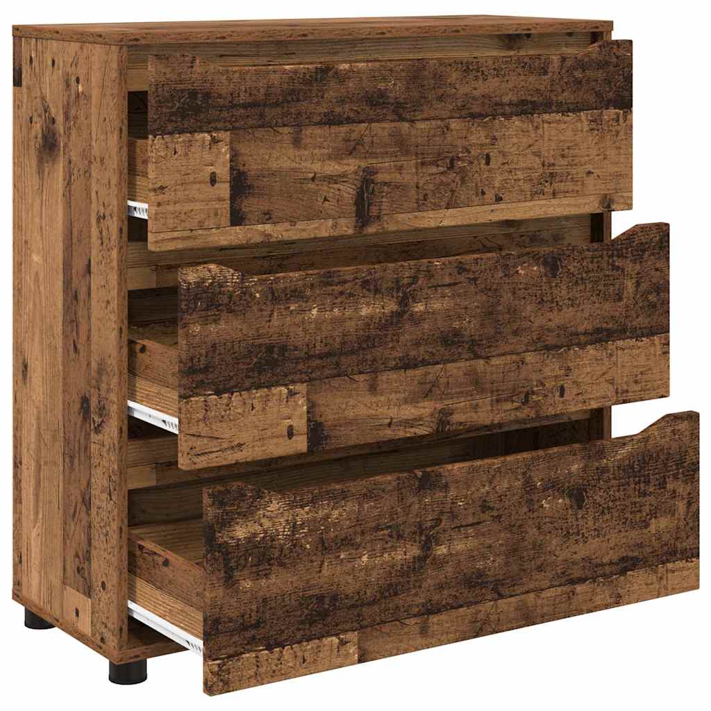 Storage Cabinet Reclaimed Wood Look 80 x 31 x 81 cm Engineered Wood