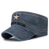 Classic Cotton Flat Brim Hat With Adjustable Fit For Men And Women