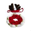 Pet Reindeer Headband and Neckwear, Costume Decorative Dress Up Holiday Neckwear Drool