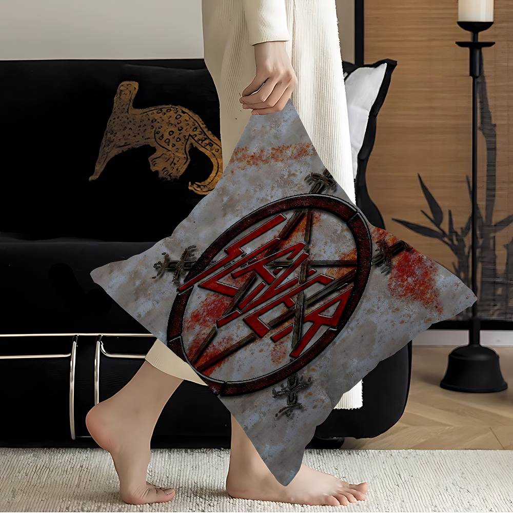 SSlayers Band Decorative Room Aesthetics Pillow Case Home Decor Bedroom Sofa Bed Couch Pillow Cover X