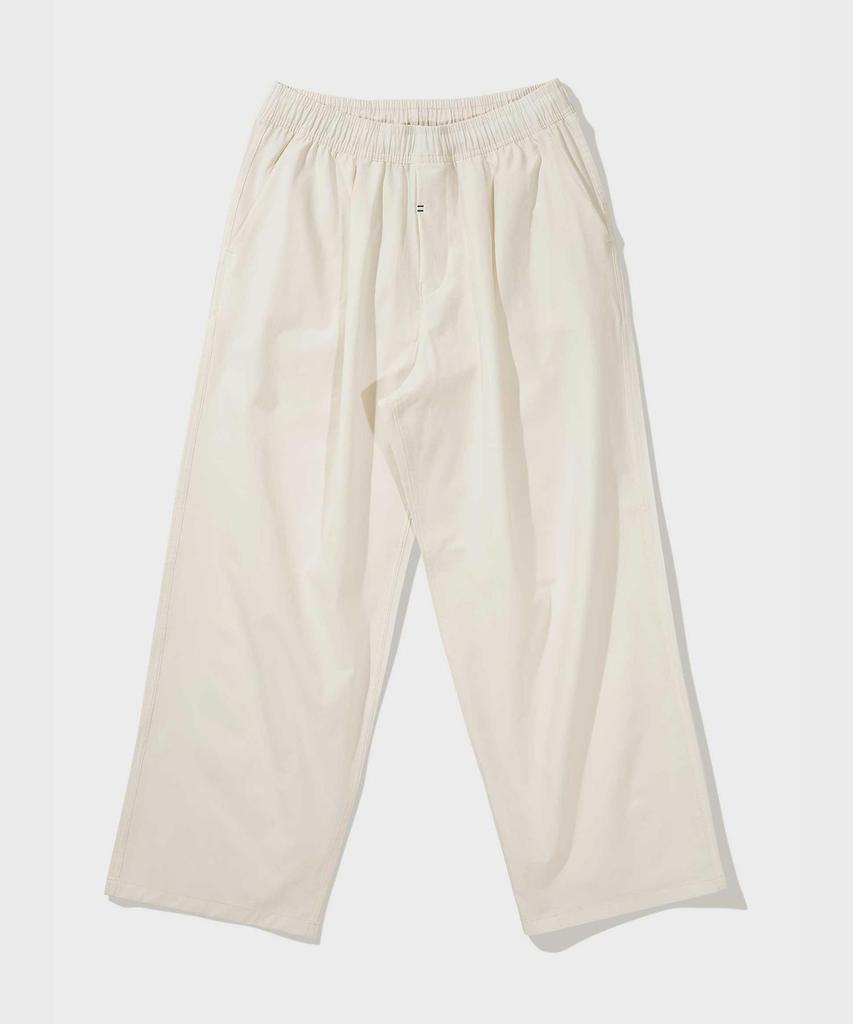 FFEFF STUDIO 23Ss High-Tension Wide Elastic Waist Pants (Cream)
