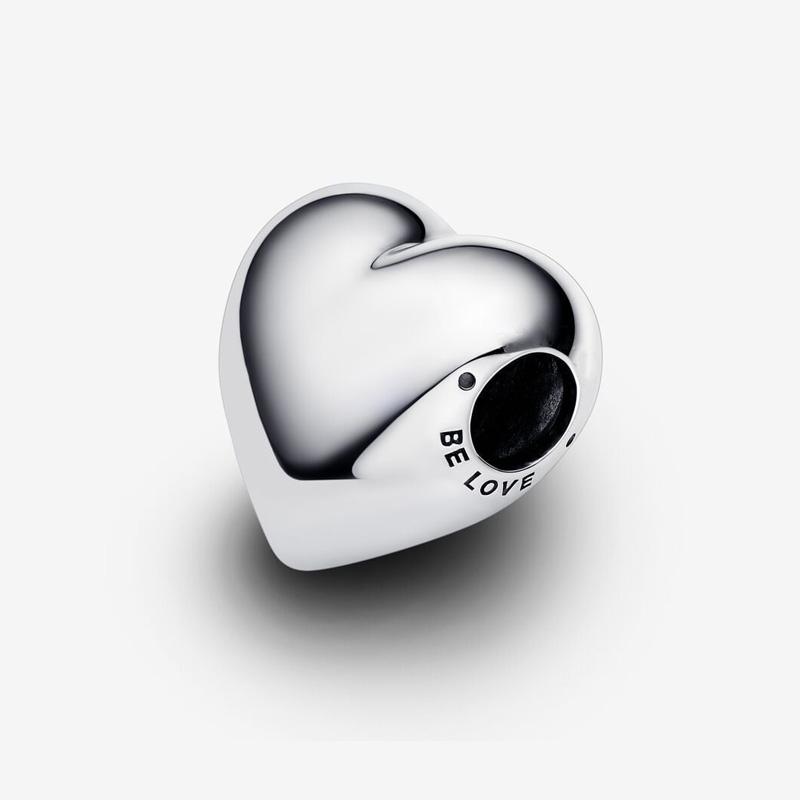 Brand New Copper Metal Heart Charm Bead Component Designed For Authentic Original Bracelet High Quality Fine Jewelry Necklace Heart Shaped Bead