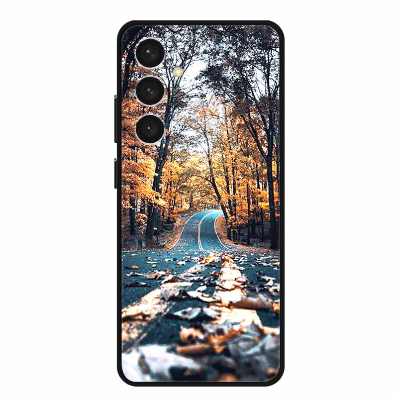 For Samsung S24 Plus Phone Case S24Plus Black Silicone Soft Back Cover Case For Samsung Galaxy S24 Plus Case S 24 Plus Funda Bag