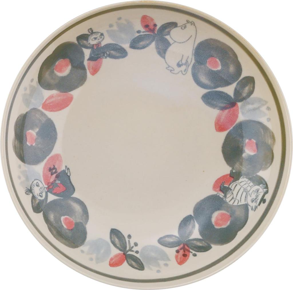 MOOMIN PeriA Approximately 21cm Diameter x 4cm Microwave and Dishwasher Made in Pasta/Curry Plate, Depth, Safe, Green, Japan, MM7703-355