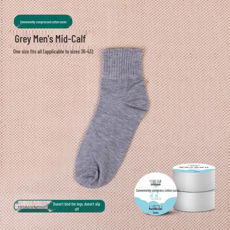 Unisex Summer Low-Cut Compression Socks: Breathable, Anti-Slip, Disposable (6 Pairs, White)