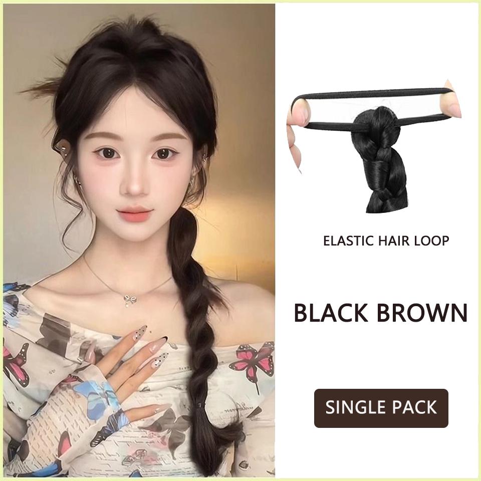 

Синтетический парик, хвост, твист, парик, плетеный парик, двойной хвост, парик, подходит для повседневного ношения