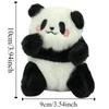 Stuffed Animals Small Panda Plush Doll Sitting Happy Panda Keyrings  Gift for Girls