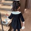 Girls Dress New Autumn Winter Warm Sweater Dress Children Princess Dress College Style Knitted Baby Dress