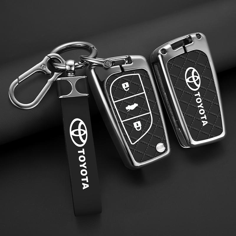 OFWP3 For Toyota Auris Corolla Avensis Verso Yaris Aygo Scion TC IM 2014 2015 2016 Key Bag New Zinc Alloy Car Remote Key Case Cover