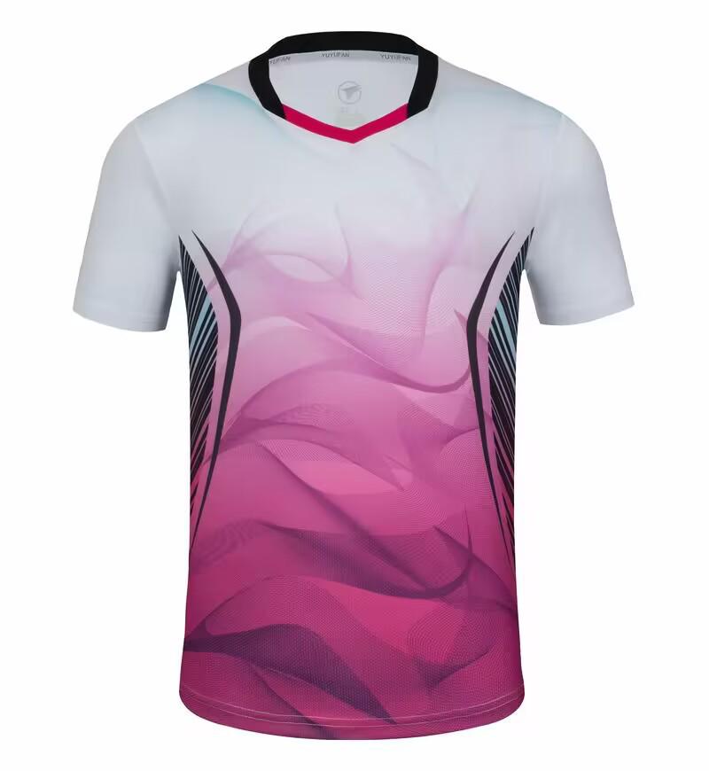 Unisex Short Sleeve Team Uniform for Badminton/Table Tennis - Couples Style