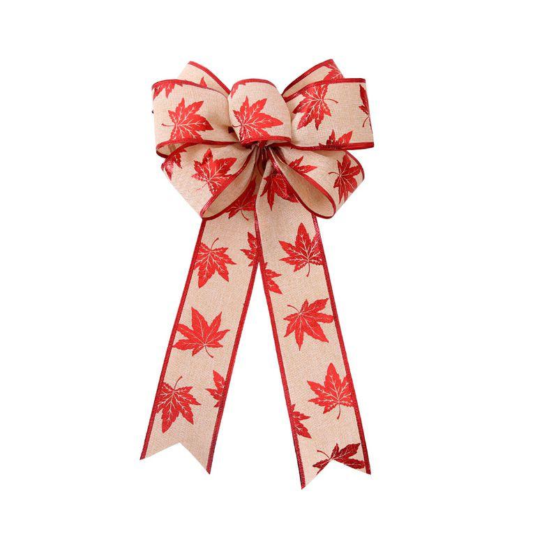 Elegant Christmas Tree Bow Ornaments In Khaki And White For Stunning Holiday Decor