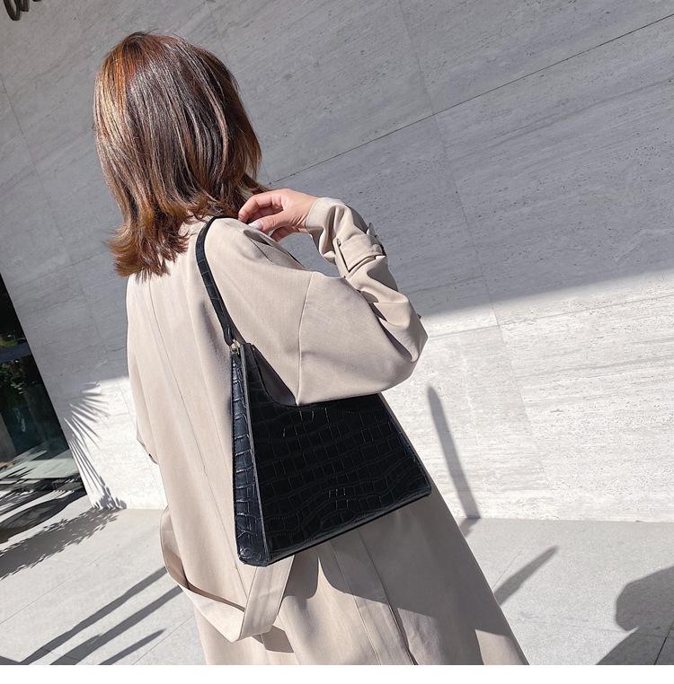 SCIONE Liten veske Nytt steinmønster Bærbar Liten firkantet veske Mote Casual Messenger-veske