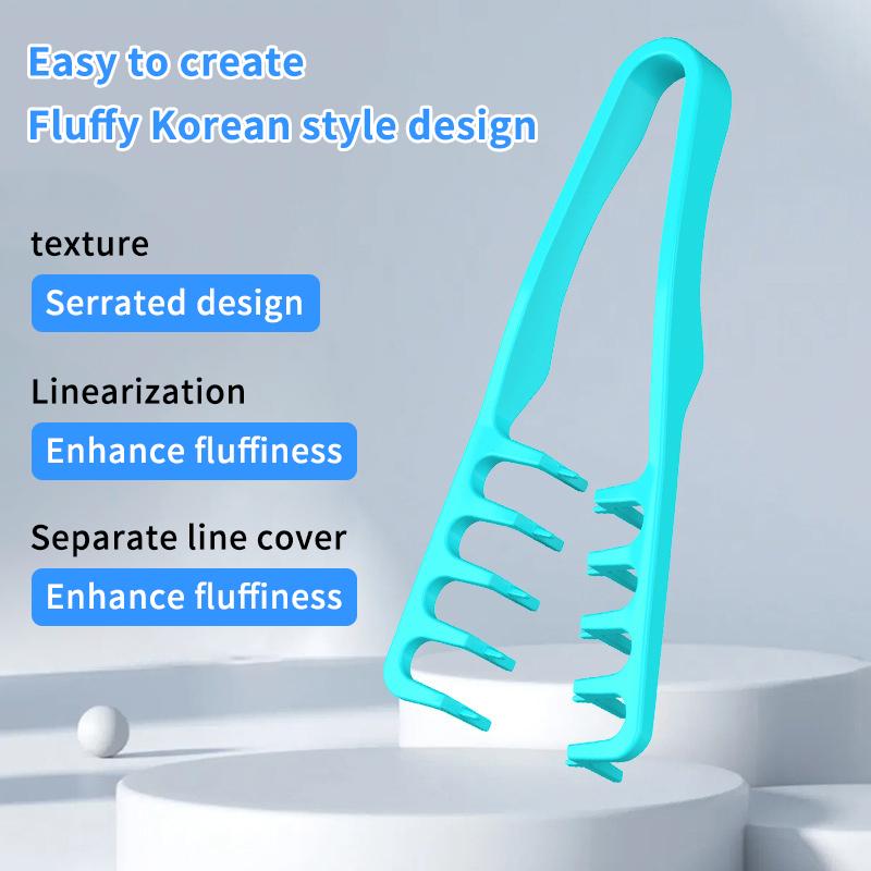 Volumgebender Kamm mit breiten Zinken Stylingwerkzeuge Lockenwickler Flauschige Textur für Männer Ideal für alle Haartypen Hairstyling-Werkzeuge