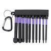 10-teiliges Schlagbohrer-Bit-Set TS2 Legierter Stahl 4 Zoll 100 mm Violett Hochfest Magnetisches Schraubendreher-Bit-Set