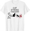 Cat String Theory T-Shirt, Funny Science Math Cat Tee, Cat Lover Gift Idea