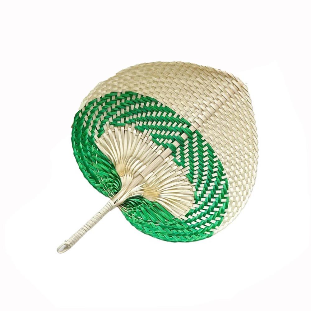 Lightweight Rattan Fan Handmade Straw Fan Artistic Bamboo Woven Fan  Home Decoration