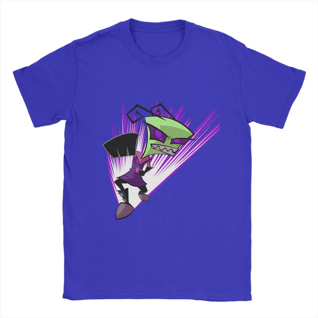 Oversized T-Shirt Summer Invaders Zims Leisure T Shirts  Cotton Tee Shirt for Man Y2K Funny Design Short Sleeve Tees