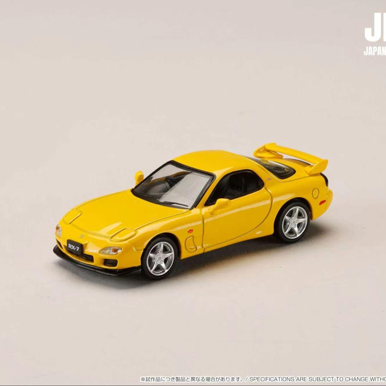 Hj Hobby 1/64 Rx7 Fd3S Modèle de Voiture en Alliage Collection Ornement Jouet Cadeau