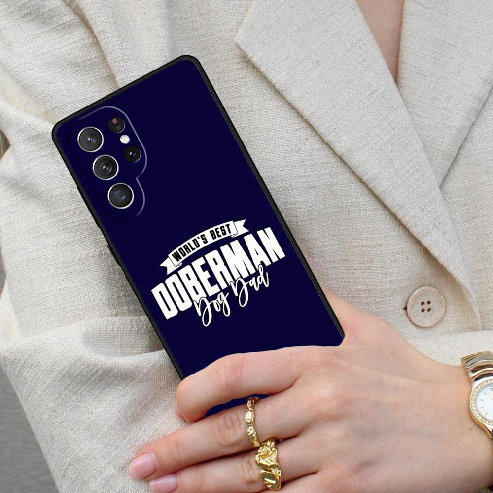 Doberman Dog Cell Phone Case for Samsung Galaxy S26 Ultra S25 S24 S23 S22 S21 S20 Note10 Cover