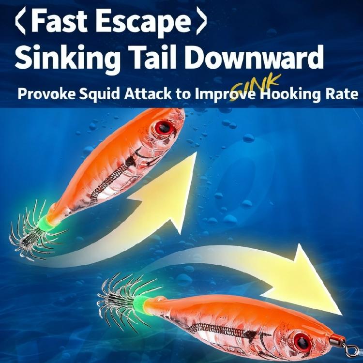 Fishing Lures Jig Hook Shrimp Lure Baits Squid Jig Artificial Hard Baits Squid Jig Cuttlefish Hook