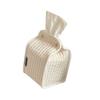 Stylish Striped Fabric Standing Tissue Holder With Removable Designs for Home Office Storage Organization