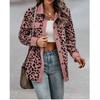 Women's Autumn Button-up Printed Long-sleeved Jacket with Lapel, Loose Fit, Elegant and Stylish Coat