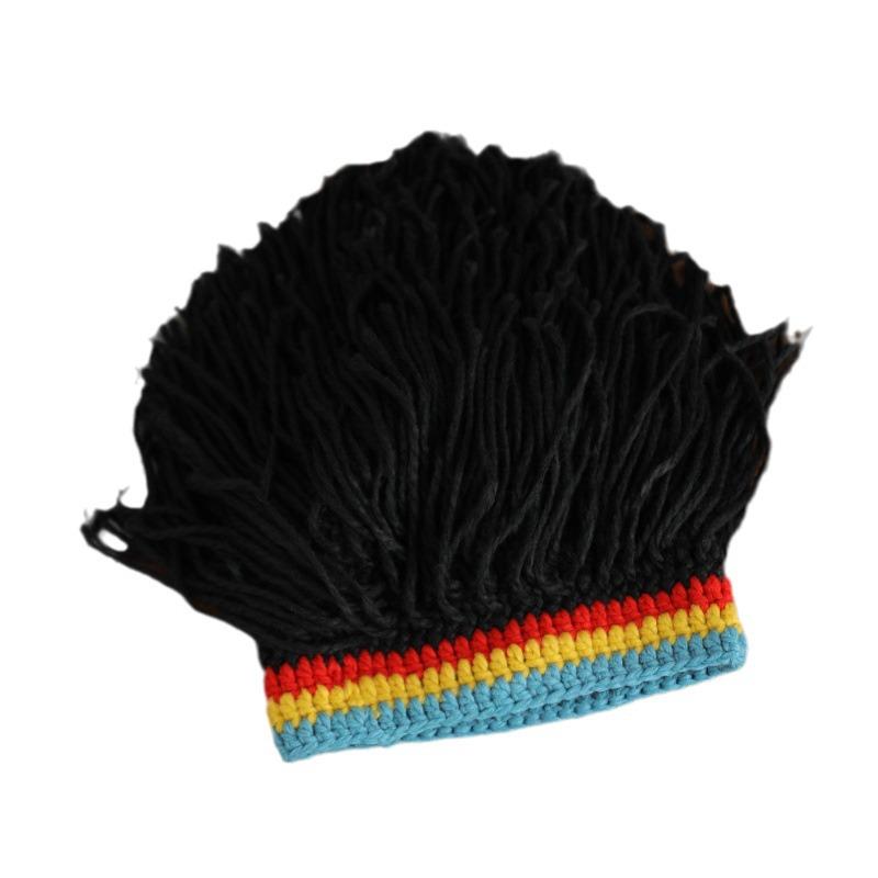 Dreadlocks Wool Knit Hat - Funny, Warm, and Trendy Wig Headwear for Men and Women