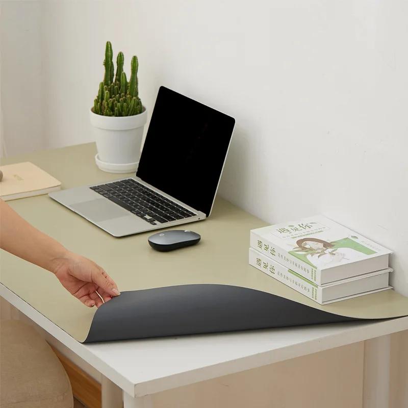 Grand Tapis de Table Étudiant Enfant en Cuir Imperméable Lavable Bureau Tapis de Souris Ordinateur Coussin de Table à Manger