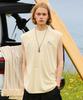 Peullukeu Pigment Beach Travel Sleeveless T-Shirt Light Beige Fsl102