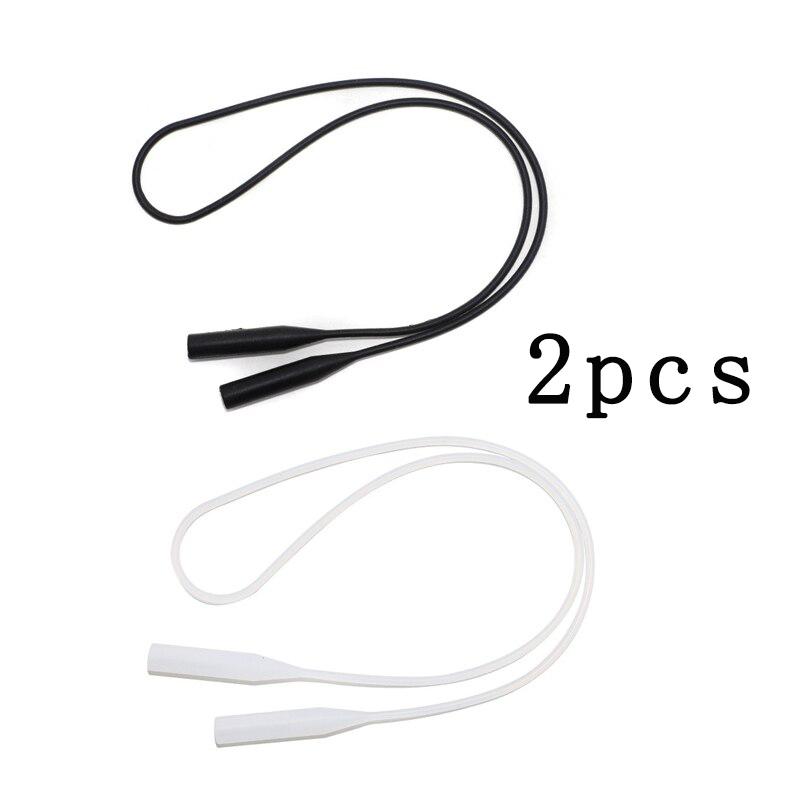 

1/2pcs New Silicone Eyeglass Retainer Strap, Flexible Anti-Slip Sports and Daily Wear Glasses Holder Cord Assorted Colors