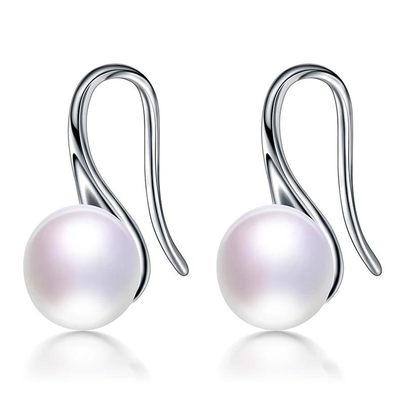 Dainashi Genuine Freshwater Pearl Earrings 2025 Fashion Simple Fine Jewelry 925 Sterling Silver Classic Earrings Gift for Women