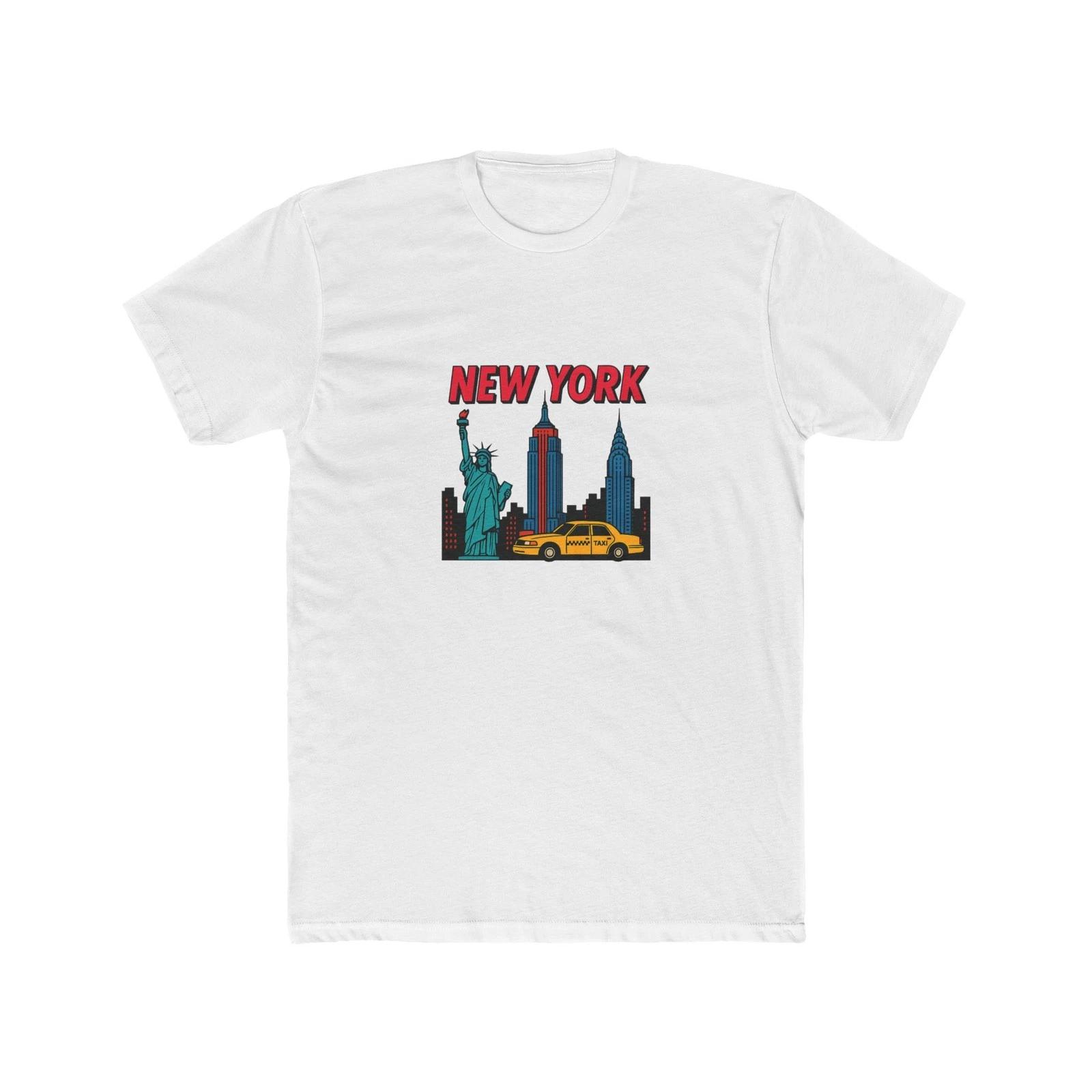 Vibrant New York Pop Art Skyline T-Shirt 4XL