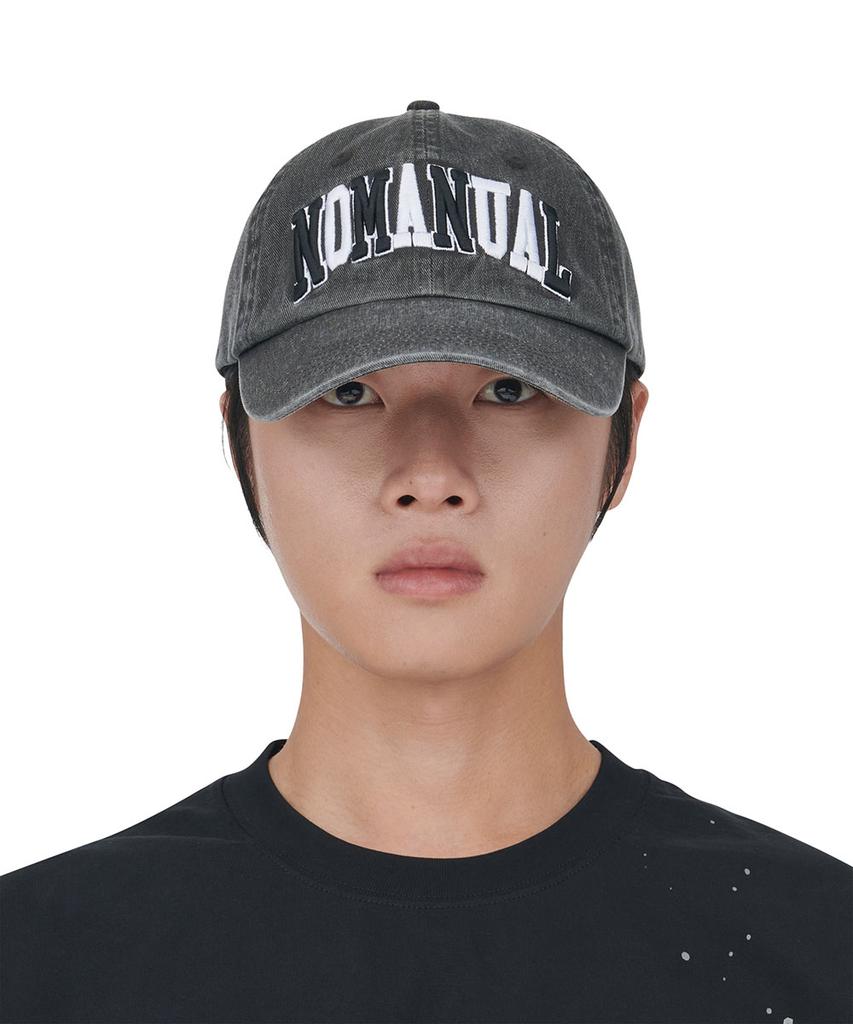 Nomaenyueol Nmnl Washed Ball Cap - Washed Charcoal