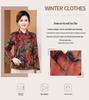 Elegant Floral Print Long-Sleeve T-Shirt for Middle-Aged & Elderly Women – Loose Fit Plus Size Spring/Autumn Top