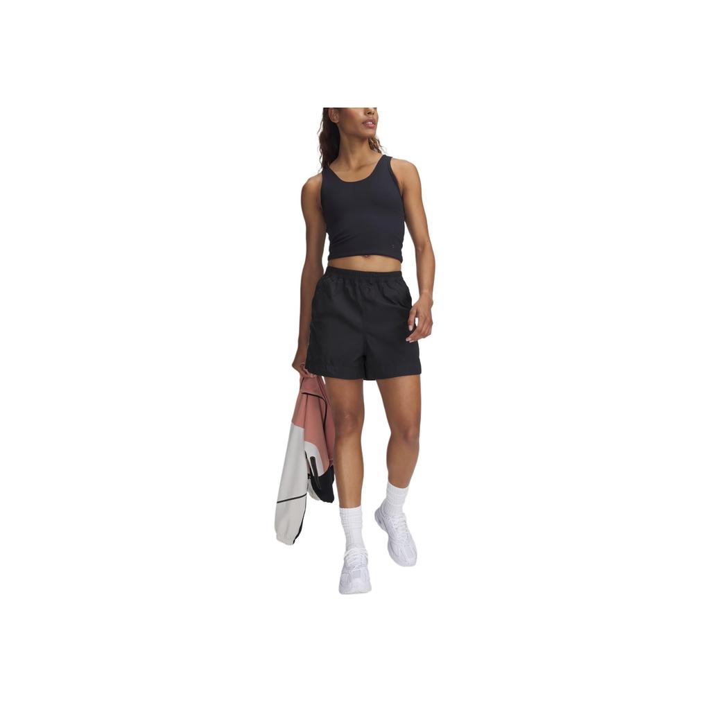 Under Armour Unstoppable Utility SS25 Comfortable Fashion Versatile Breathable Sports Shorts Women Shorts Black 1389667-001