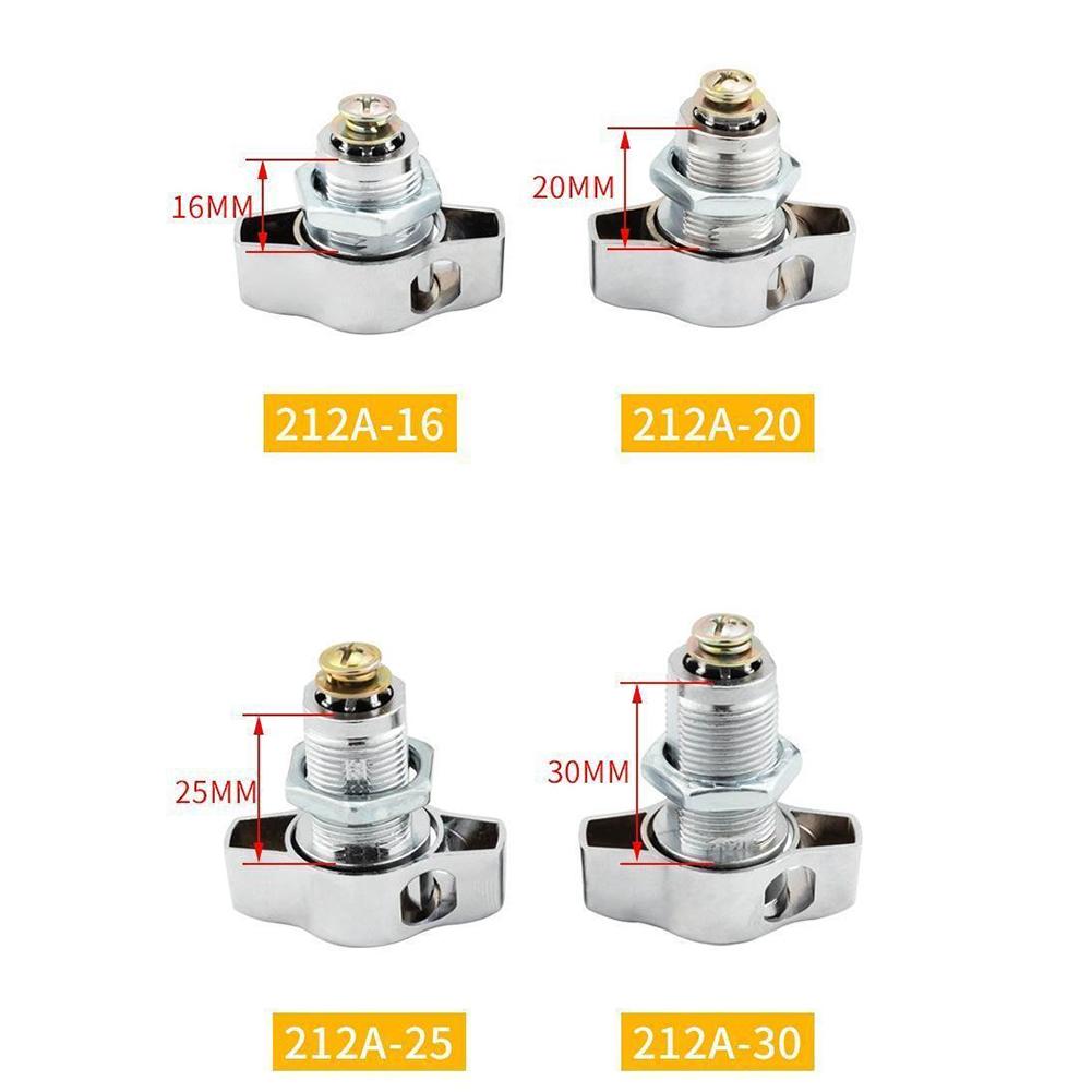 1ks 16/20/25/30mm Cam Lock pro skříňku Zámek dveří skříňky Slitina zinku Bezklíčový Mechanický zámek dveří Zámek dveří pro signalizační box