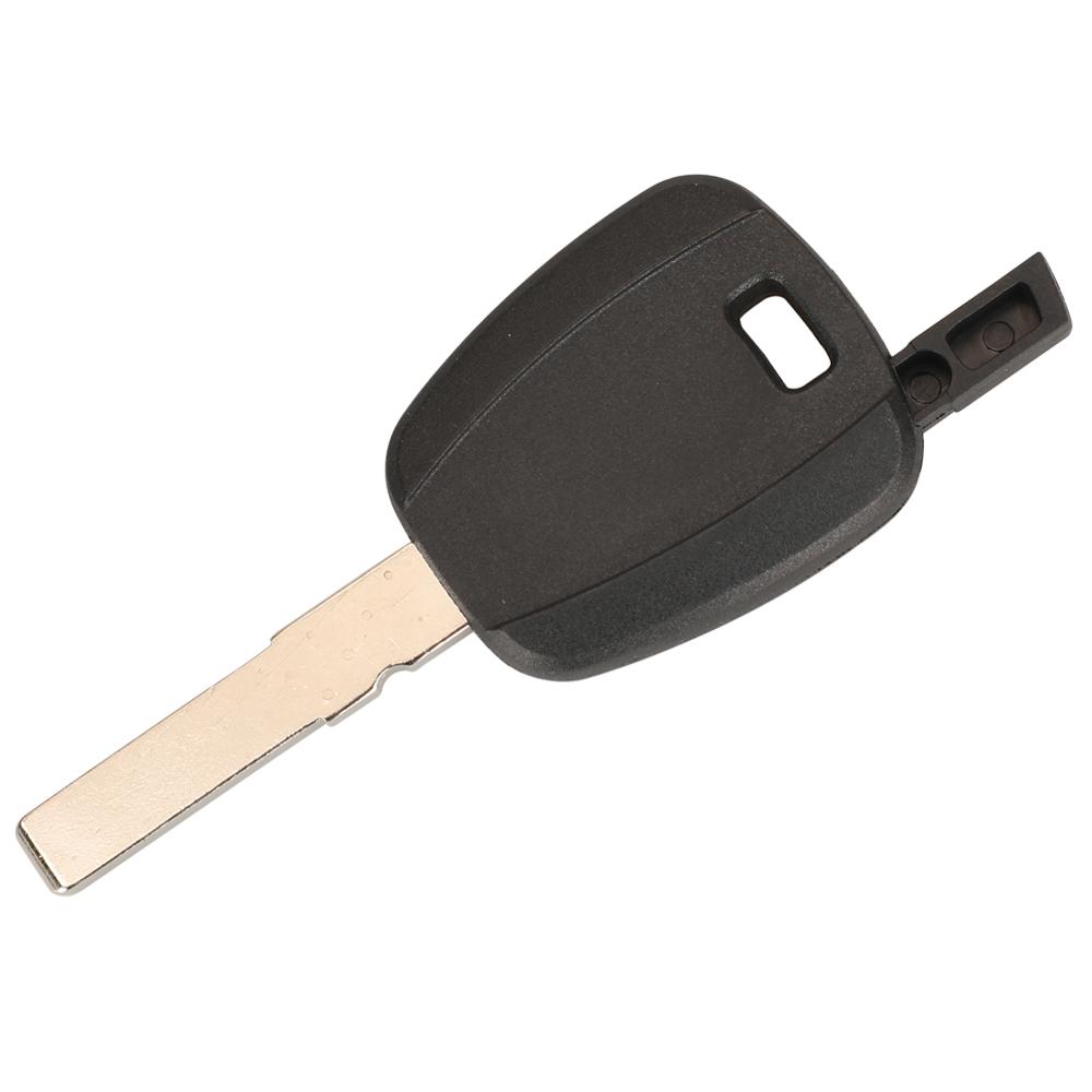 jingyuqin 10pcs For Fiat Key Shell Case Black Blank 500 Ducato Transponder Car Uncut SIP22 Blade Replacement