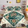 Set Biancheria da Letto Matrimoniale Alta Qualità Fiori Stampa 3D Copriletto Donna Decorazione Camera da Letto